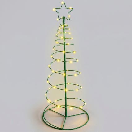 Aigostar - LED Decoração de Natal solar LED/0,59W/3,7V 100 cm IP65 130 mAh branco quente
