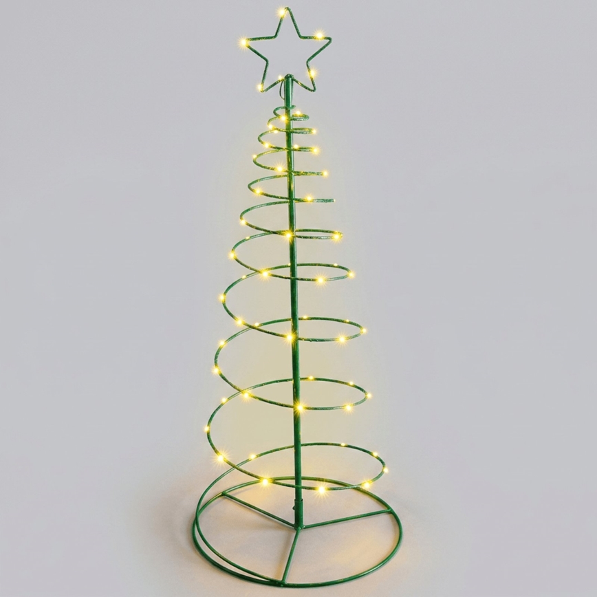 Aigostar - LED Decoração de Natal solar LED/0,59W/3,7V 100 cm IP65 130 mAh branco quente