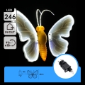 Aigostar - LED Decoração exterior 246xLED/9W/230V 42 cm IP44 borboleta/branco frio