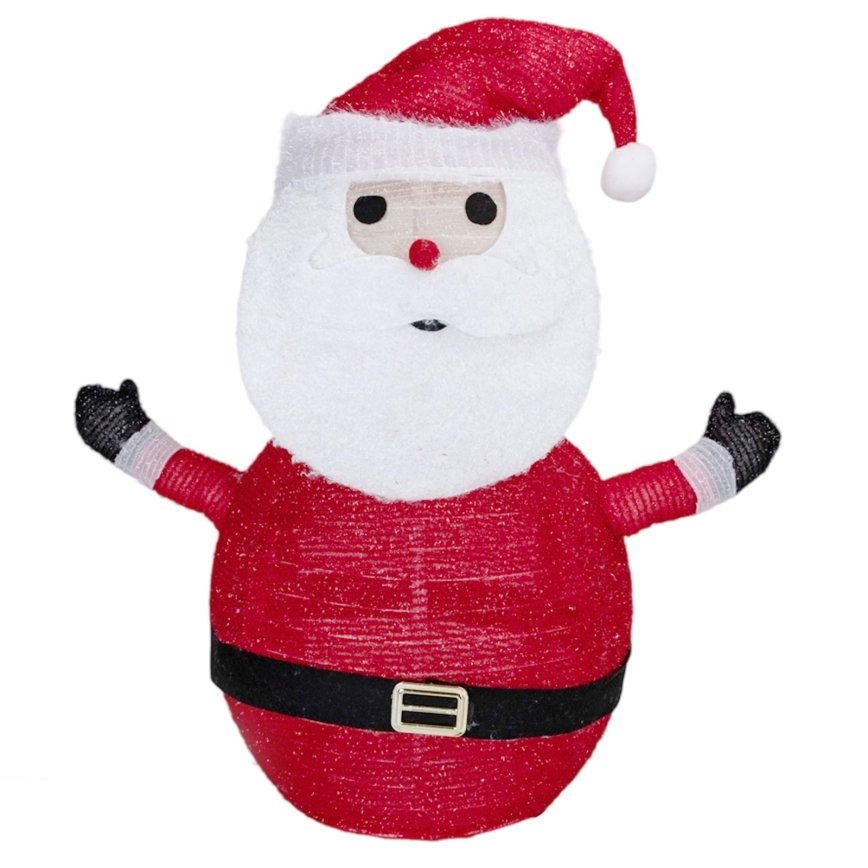 Aigostar - Decoração de Natal LED para exterior 50xLED/3xAA 0,7m IP44 branco frio Papai Noel
