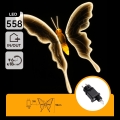 Aigostar - LED Decoração para exterior 558xLED 90 cm IP44 borboleta/branco quente