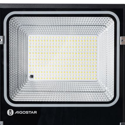 Aigostar - Refletor solar LED regulável/LED/150W/3,2V 3000mAh 3000K/4000K/6500K IP66 + controlo remoto