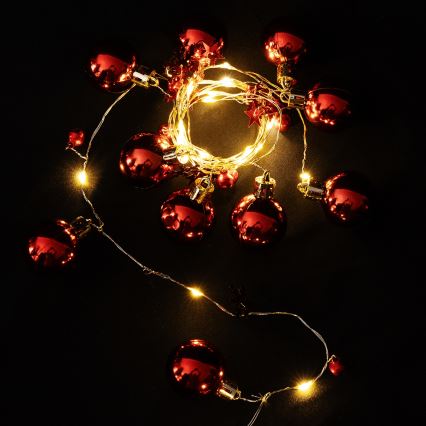 Aigostar - LED Guirlanda de Natal 20xLED/3xAA 2m branco quente