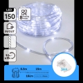 Aigostar - LED Guirlanda de Natal para exterior 150xLED/8 funções 3xAA 15,3m IP44 branca fria