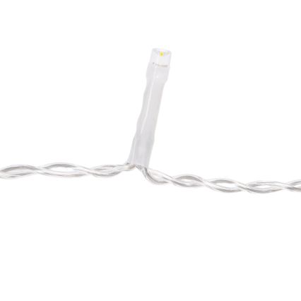 Aigostar - Cordão de Natal LED para exterior, 200 LEDs, 8 funções, alimentado por 3 pilhas AA, 13 x 0,6 m, IP44, multicolorido