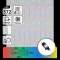 Aigostar - LED Guirlanda de Natal para exterior 372xLED/8 funções 6x1,2m IP44 multicolorido