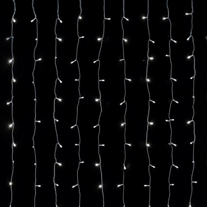 Aigostar - Guirlanda de Natal LED para exterior 558xLED 3x1,8m IP44 branco frio