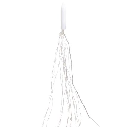 Aigostar - LED Guirlanda de Natal para exterior 900xLED/8 funções 6m IP44 branco frio