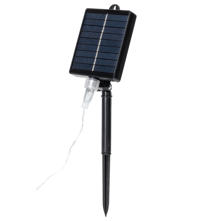 Aigostar - Cordão de luzes LED solar para Natal 384xLED/13m IP65 1200 mAh branco frio