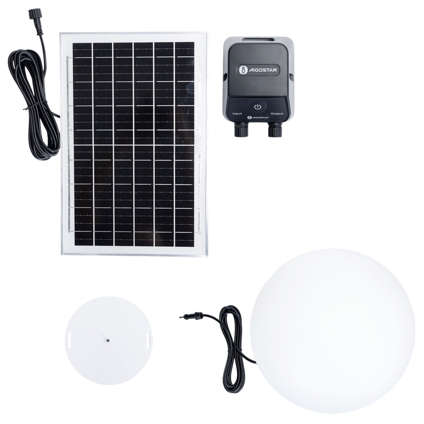 Aigostar - Lâmpada exterior LED RGB dimerizável MESH LED/35W/3,7V 4000mAh 2700-6500K IP65 Ø 50 cm