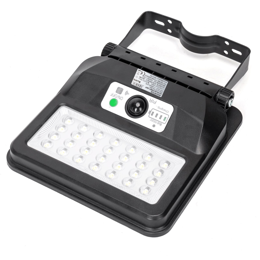 Aigostar - Lâmpada solar de rua LED com sensor LED/50W/3,2V 1000mAh 6500K + controlo remoto