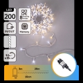 Aigostar - LED Luzes de Natal para exterior 200 LEDs/8 funções 23m IP44 branco quente/branco frio