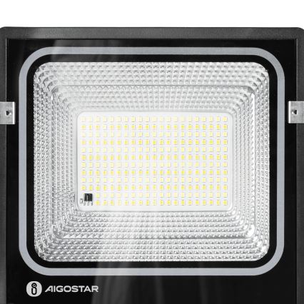Aigostar - Refletor Solar LED/100W/3,2V 2000mAh 3000K/4000K/6500K IP66 + controlo remoto
