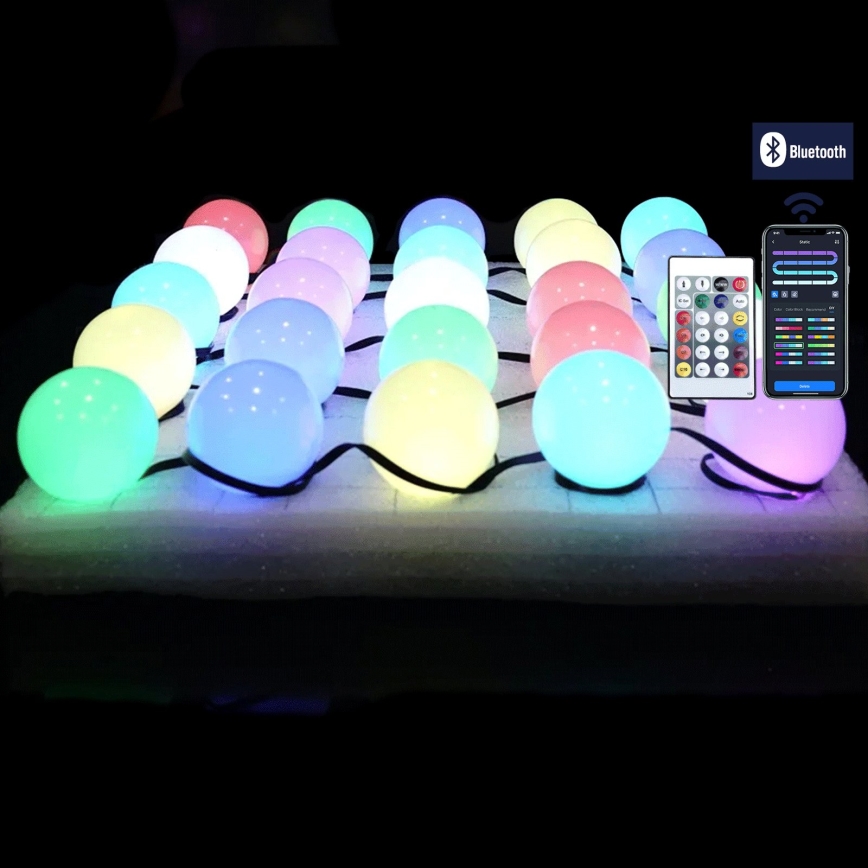 Aigostar - LED RGBIC Corrente decorativa 25xLED/5W/USB 5 m multicolorido