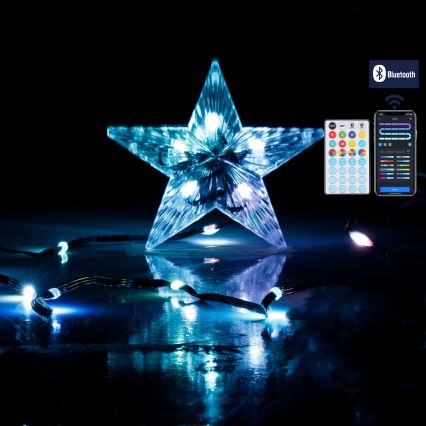 Aigostar - Guirlanda de Natal inteligente LED RGBICW para exterior MESH 100 LEDs 10m IP44 + comando remoto