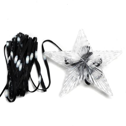 Aigostar - LED RGBICW Guirlanda luminosa inteligente para exterior MESH 50 LEDs 5m IP44 + comando remoto