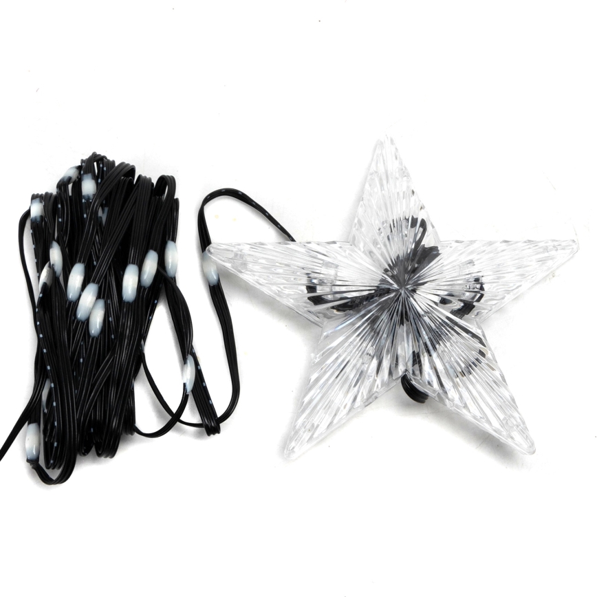 Aigostar - LED RGBICW Guirlanda luminosa inteligente para exterior MESH 50 LEDs 5m IP44 + comando remoto