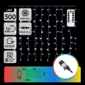 Aigostar - LED RGBY Cadeia de luzes de Natal para exterior 300 LEDs / 8 funções 3 x 1 m IP44 + controlo remoto