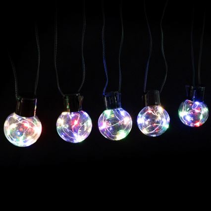 Aigostar - Guirlanda de luzes LED decorativa para exterior 160 LEDs 10m IP44 multicolorido