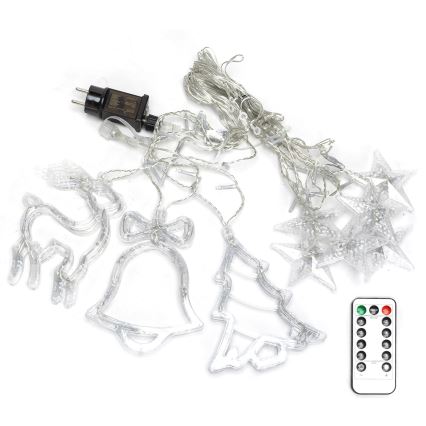 Aigostar - Cordão de Natal LED RGBY para exterior 120 LEDs/8 funções 3x0,6m IP44 multicolorido + controlo remoto