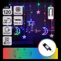 Aigostar - LED RGBY Guirlanda de Natal para exterior 120xLED/8 funções 3x0,6m IP44 multicolorido + controlo remoto