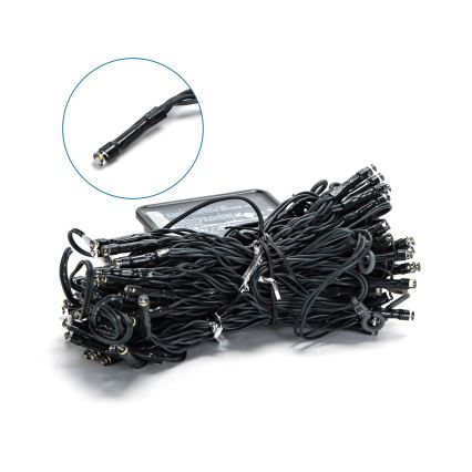 Aigostar - Fio de luzes de Natal solar LED 100xLED/8 funções 4x1m IP65 branco quente 800 mAh