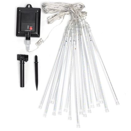 Aigostar - Fio de luzes de Natal solar LED 384xLED/13m IP65 1200 mAh branco frio