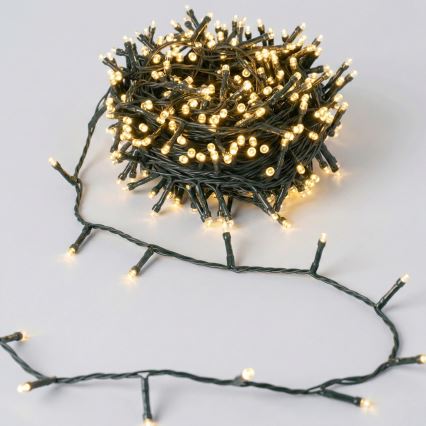 Aigostar - Cordão de Natal LED para Exterior 300xLED/8 funções 18m IP44 branco quente