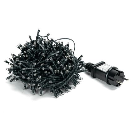 Aigostar - Cordão de Natal LED para Exterior 300xLED/8 funções 18m IP44 branco quente