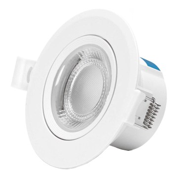 Aigostar - Luminária de embutir para teto LED/7W/230V 3000K diâmetro 8,5 cm branco quente