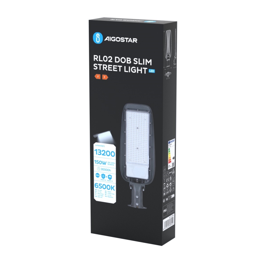 Aigostar - Luminária de Rua LED SLIM/150W/230V 6500K IP65