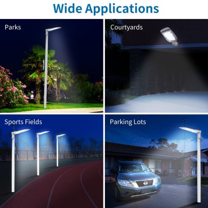 Aigostar - Luminária de rua SLIM LED/200W/230V 6500K IP65