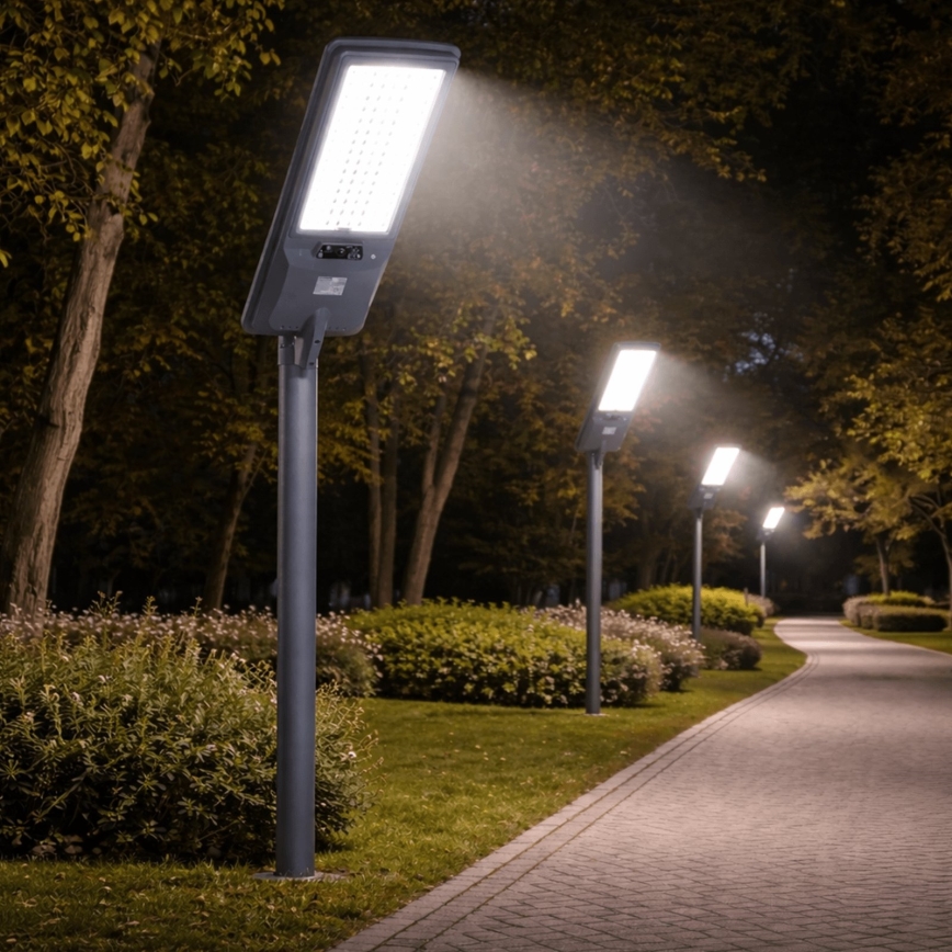 Aigostar - Lâmpada LED solar de rua com sensor LED/300W/3,2V 3600mAh + controlo remoto