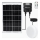 Aigostar - Luminária de tecto solar LED com sensor LED/70W/3,7V 6000 mAh IP65 + comando remoto