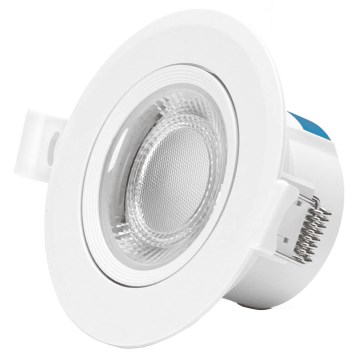Aigostar - Luminária de teto embutida LED/5W/230V 3000K Ø 8,5 cm branca