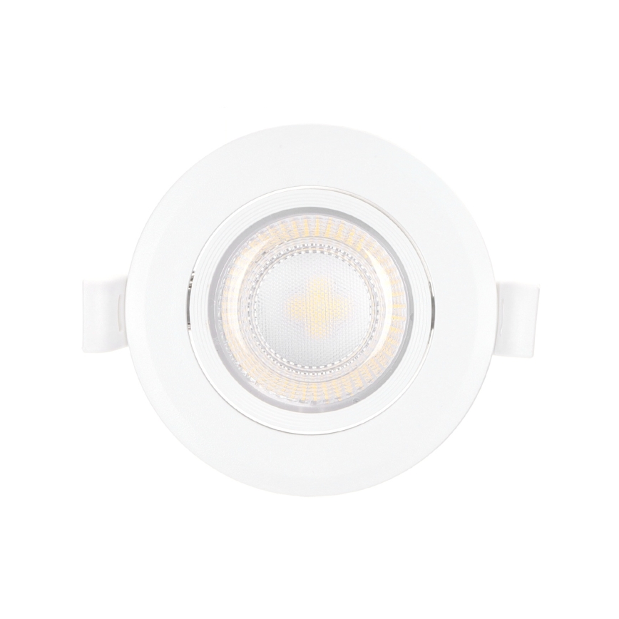 Aigostar - Luminária de teto embutida LED/5W/230V 3000K Ø 8,5 cm branca