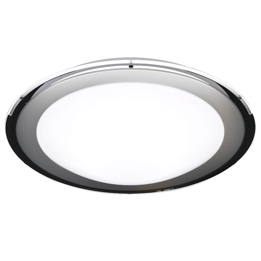Aigostar - Candeeiro de teto LED regulável 60W/230V 2700-6500K Ø 52,7 cm cromo + comando remoto