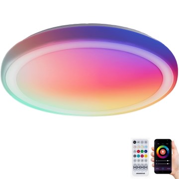 Aigostar - Luminária de teto LED RGBW dimmerizável MESH LED/36W/230V 3000-6500K + comando à distância