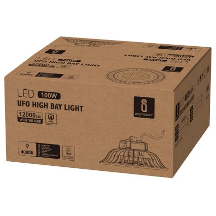 Aigostar - Luminária Industrial LED UFO HIGHBAY LED/100W/230V 4000K IP65