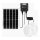 Aigostar - Luminária solar LED 2x LED/70W/12V 12000 mAh 6500K IP65 diâmetro 20,5 cm + controlo remoto