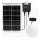 Aigostar - Luminária solar LED/70W/12V 6000 mAh 6500K IP65 diâmetro 20,5 cm + controlo remoto