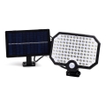 Aigostar - Luminária Solar LED com sensor de movimento LED/2,4W/3,7V 1800 mAh IP65