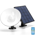 Aigostar - Luminária Solar LED com sensor LED/3,2V 3000K/4000K/6500K IP65 5000 mAh com controlo remoto