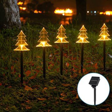 Aigostar - Luminária Solar LED de Natal LED/0,054W/1,2V 1m IP65 branco quente
