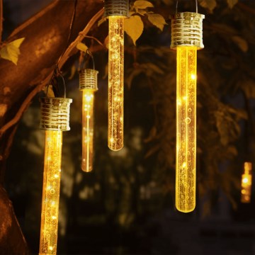 Aigostar - Luminária Solar LED LED/0,006W/1,2V cromo 2700K IP44 40 mAh