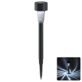 Aigostar - Luminária solar LED LED/2V IP44 40 mAh preta
