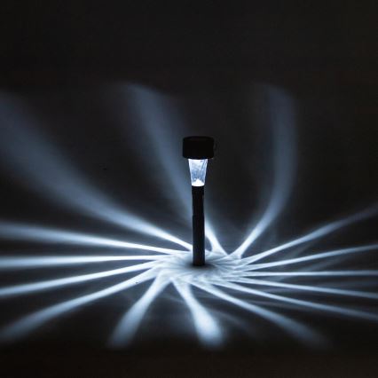 Aigostar - Luminária solar LED LED/2V IP44 40 mAh preta