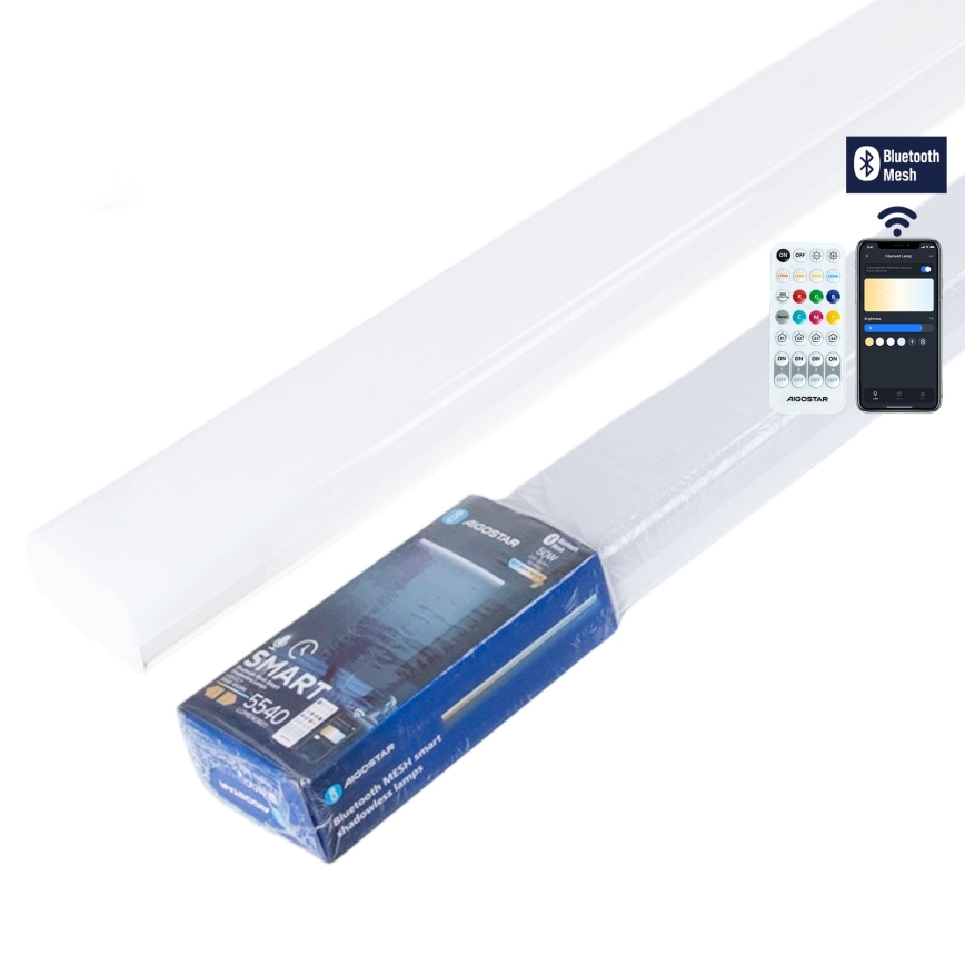Aigostar - Luminária LED dimerizável tipo fluorescente MESH LED/50W/230V 3000-6500K + controlo remoto