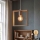 Aigostar - Lustre LED de madeira suspenso por cabo 1xE27/9W/230V 2200K pinho