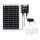 Aigostar - Lustre solar LED 2x LED/35W/12V, 6000 mAh, 6500 K, IP65, diâmetro 10 cm + comando remoto
